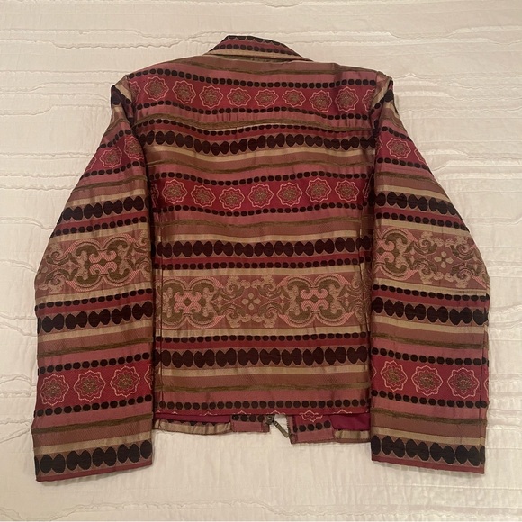 Women's Multicolor Patterned Jacket - Picture 3 of 8